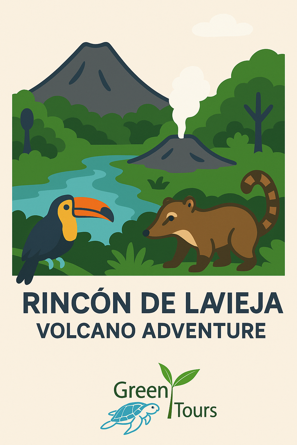 Aventura en el Volcán Rincón de la Vieja & Aguas termales - Guanacaste
