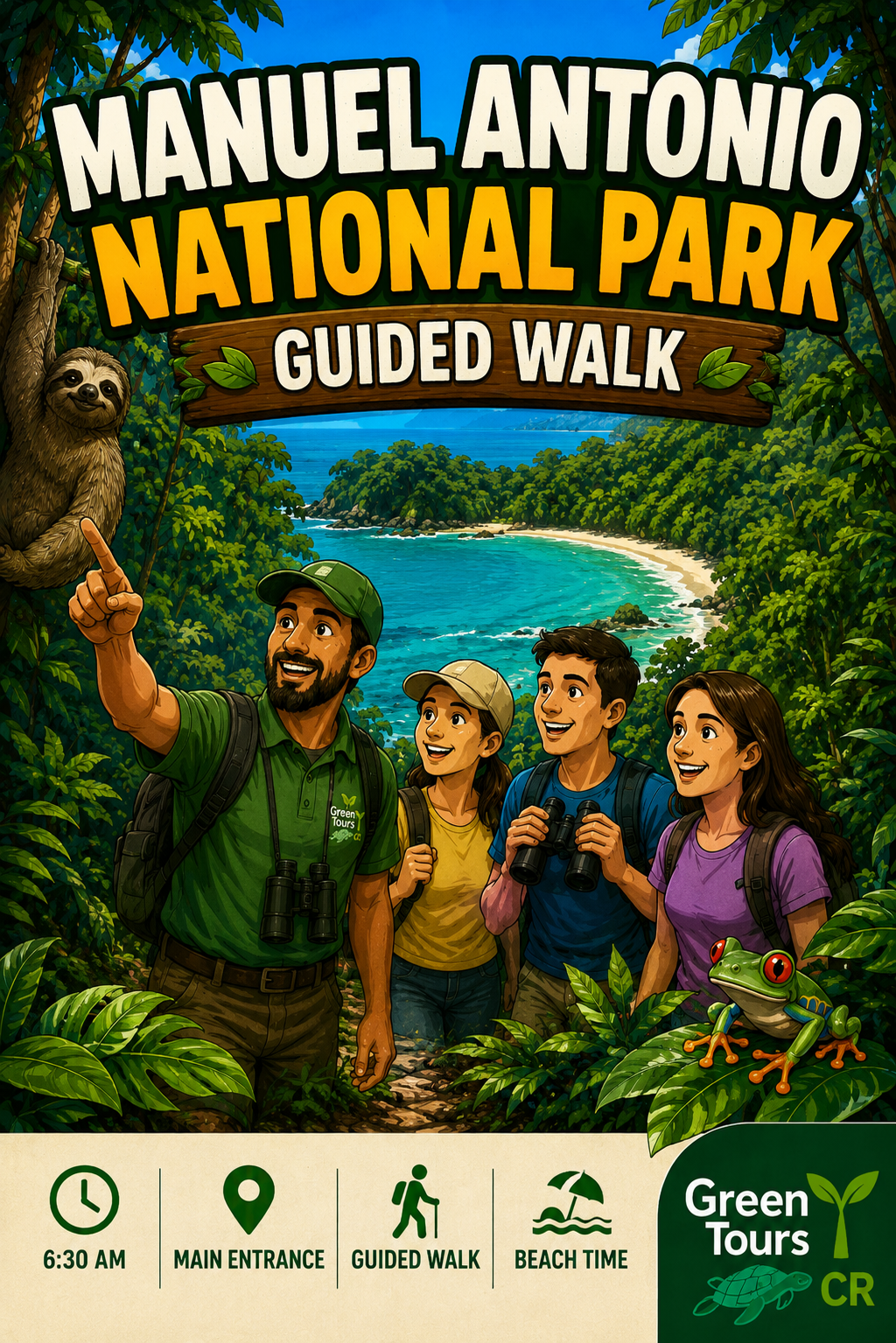 Caminata guiada por el Parque Nacional Manuel Antonio