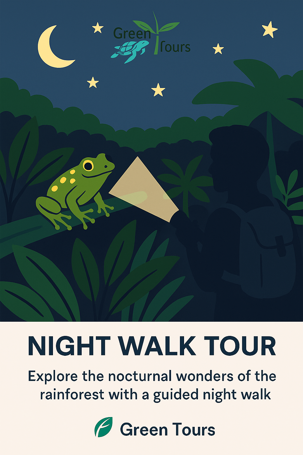 Fascinante paseo nocturno en Tortuguero