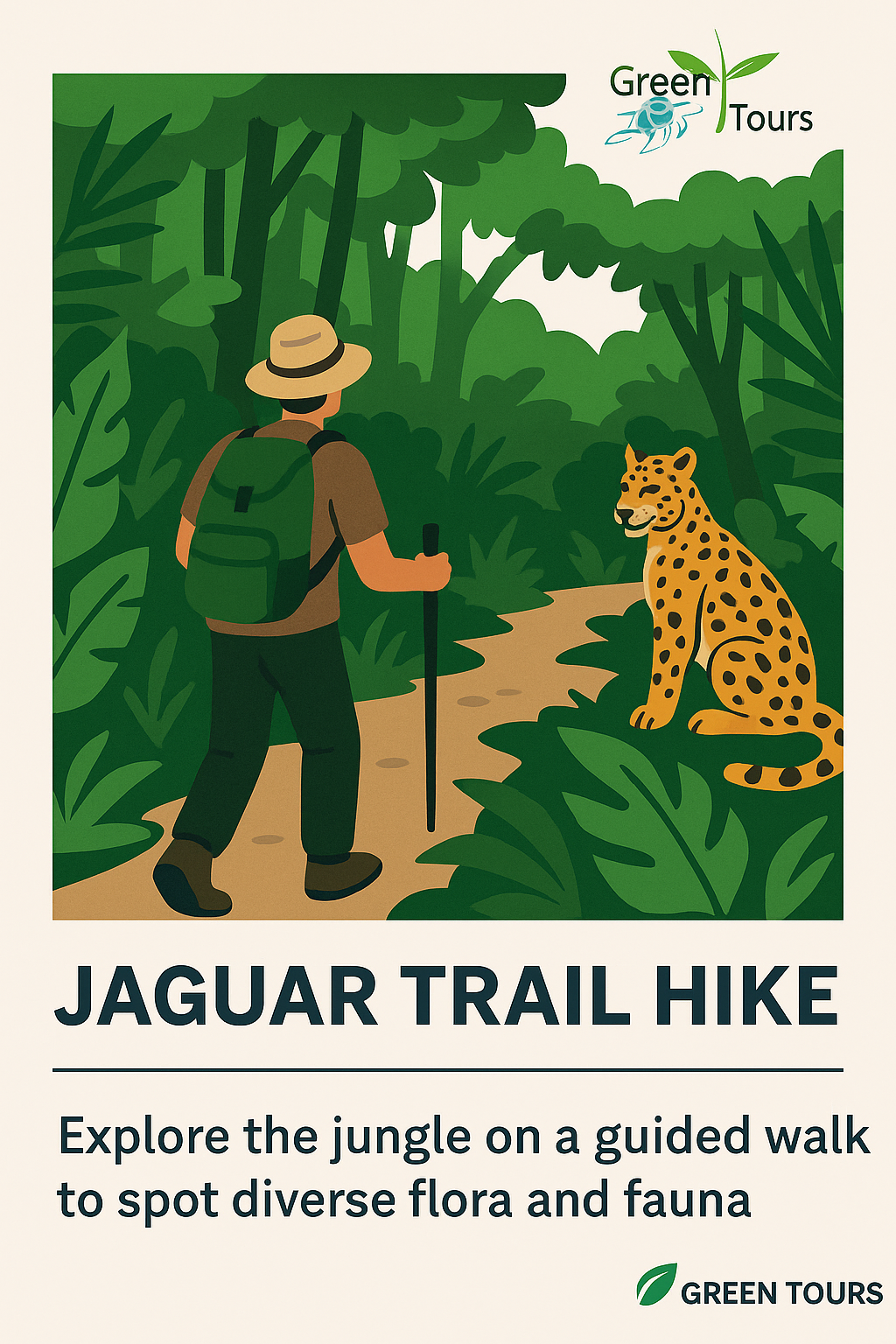 Inolvidable caminata por el sendero del jaguar en Tortuguero