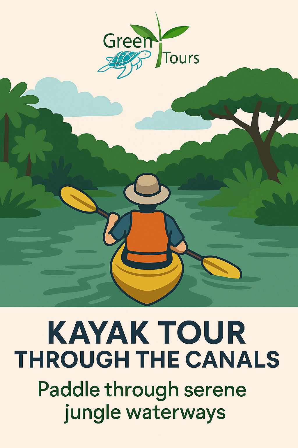 Increíble Tour en Kayak en Tortuguero