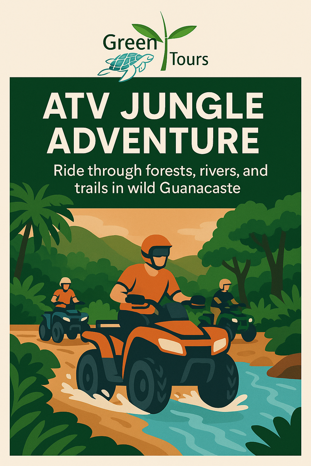 Aventura en cuatrimoto en la jungla - Guanacaste