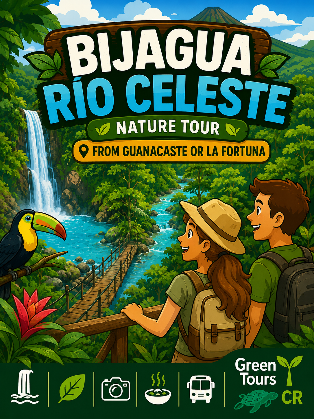 Río Celeste & Exploración Volcán Tenorio - Guanacaste